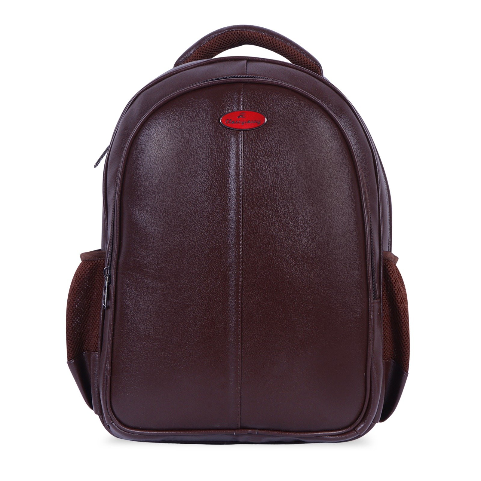 Classycarry Premium Leatherette Laptop Backpack – Brown