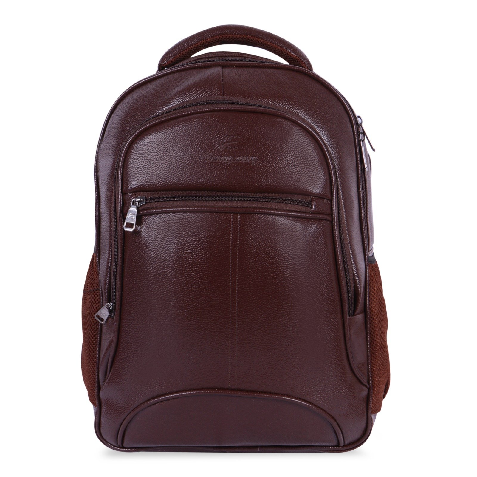 Classycarry Premium Leather Laptop Backpack – Brown